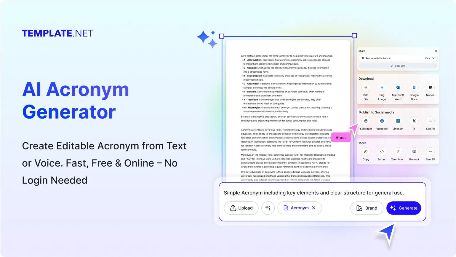 Free AI Acronym Generator, Free Acronym Maker [ No Signup